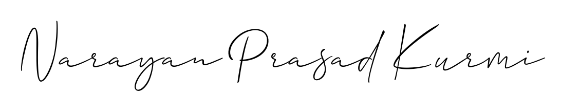 A dynamic signature style for Narayan Prasad Kurmi using Allison_Script script. Designed to look authentic, handwritten, and professional. Narayan Prasad Kurmi signature style 2 images and pictures png