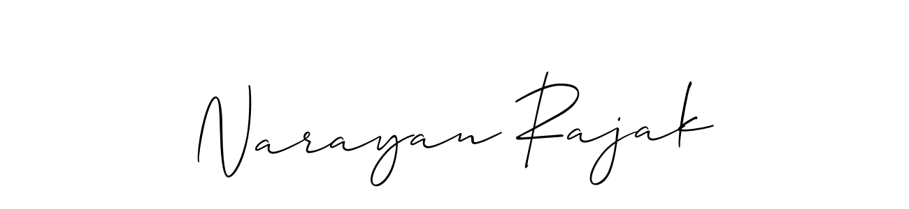 You should practise on your own different ways (Allison_Script) to write your name (Narayan Rajak) in signature. don't let someone else do it for you. Narayan Rajak signature style 2 images and pictures png