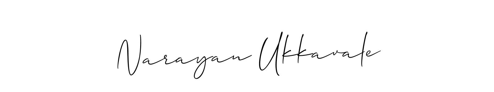 The best way (Allison_Script) to make a short signature is to pick only two or three words in your name. The name Narayan Ukkavale include a total of six letters. For converting this name. Narayan Ukkavale signature style 2 images and pictures png