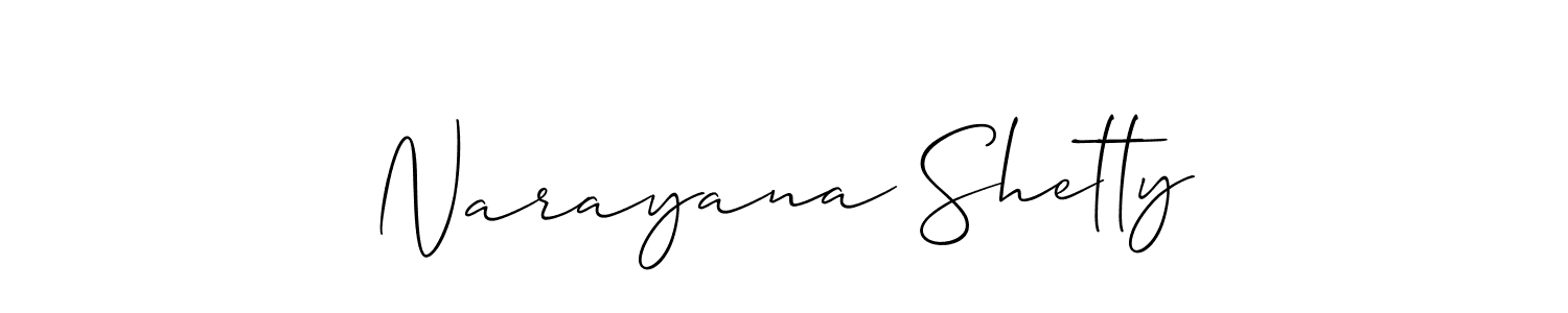 Make a short Narayana Shetty signature style. Manage your documents anywhere anytime using Allison_Script. Create and add eSignatures, submit forms, share and send files easily. Narayana Shetty signature style 2 images and pictures png