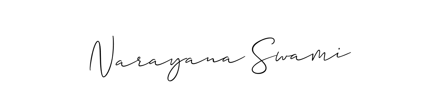 The best way (Allison_Script) to make a short signature is to pick only two or three words in your name. The name Narayana Swami include a total of six letters. For converting this name. Narayana Swami signature style 2 images and pictures png