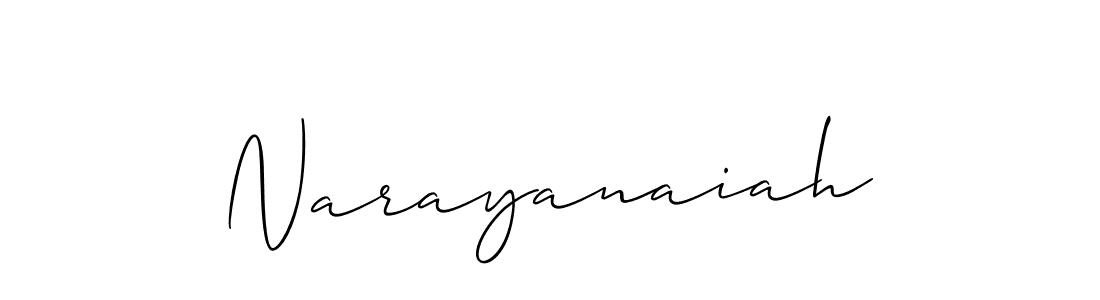 How to make Narayanaiah name signature. Use Allison_Script style for creating short signs online. This is the latest handwritten sign. Narayanaiah signature style 2 images and pictures png