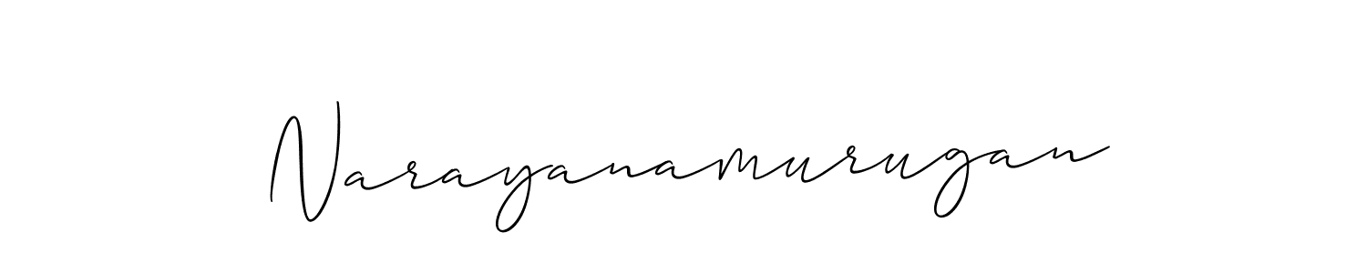 It looks lik you need a new signature style for name Narayanamurugan. Design unique handwritten (Allison_Script) signature with our free signature maker in just a few clicks. Narayanamurugan signature style 2 images and pictures png