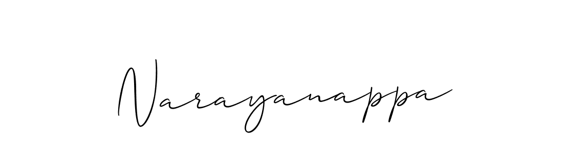 Use a signature maker to create a handwritten signature online. With this signature software, you can design (Allison_Script) your own signature for name Narayanappa. Narayanappa signature style 2 images and pictures png