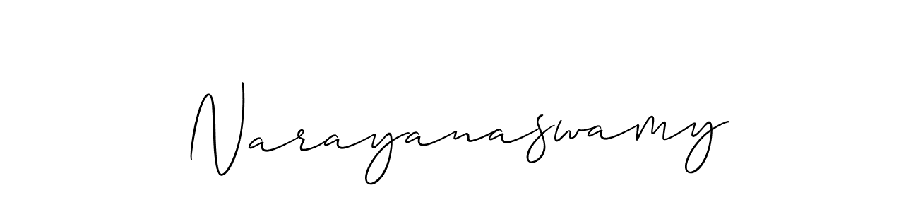 Also we have Narayanaswamy name is the best signature style. Create professional handwritten signature collection using Allison_Script autograph style. Narayanaswamy signature style 2 images and pictures png