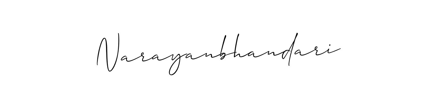 Narayanbhandari stylish signature style. Best Handwritten Sign (Allison_Script) for my name. Handwritten Signature Collection Ideas for my name Narayanbhandari. Narayanbhandari signature style 2 images and pictures png