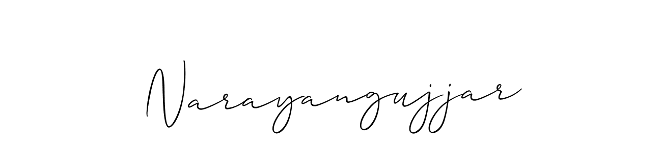 You should practise on your own different ways (Allison_Script) to write your name (Narayangujjar) in signature. don't let someone else do it for you. Narayangujjar signature style 2 images and pictures png