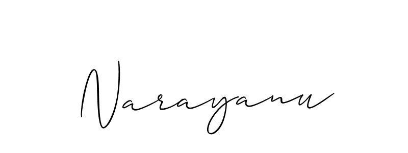 The best way (Allison_Script) to make a short signature is to pick only two or three words in your name. The name Narayanu include a total of six letters. For converting this name. Narayanu signature style 2 images and pictures png