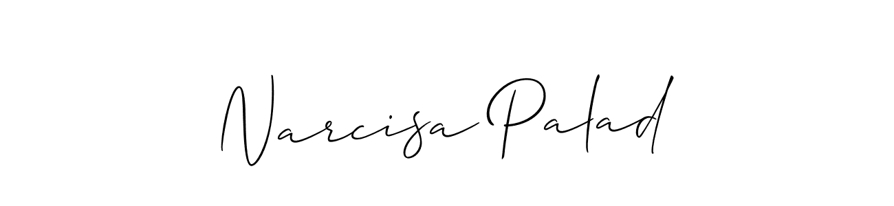 Also You can easily find your signature by using the search form. We will create Narcisa Palad name handwritten signature images for you free of cost using Allison_Script sign style. Narcisa Palad signature style 2 images and pictures png