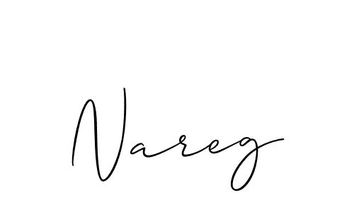 How to Draw Nareg signature style? Allison_Script is a latest design signature styles for name Nareg. Nareg signature style 2 images and pictures png