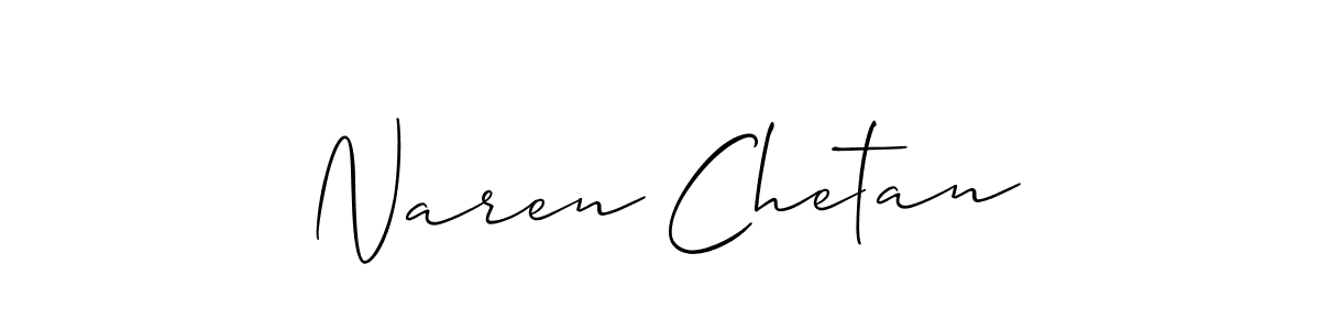 Naren Chetan stylish signature style. Best Handwritten Sign (Allison_Script) for my name. Handwritten Signature Collection Ideas for my name Naren Chetan. Naren Chetan signature style 2 images and pictures png