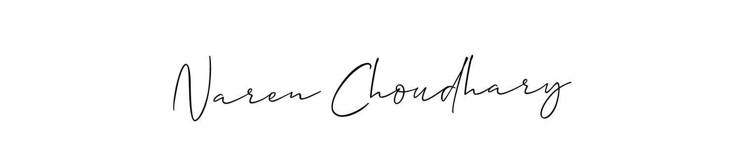 Make a short Naren Choudhary signature style. Manage your documents anywhere anytime using Allison_Script. Create and add eSignatures, submit forms, share and send files easily. Naren Choudhary signature style 2 images and pictures png