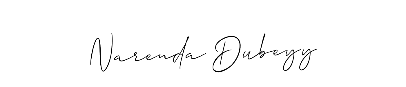Once you've used our free online signature maker to create your best signature Allison_Script style, it's time to enjoy all of the benefits that Narenda Dubeyy name signing documents. Narenda Dubeyy signature style 2 images and pictures png