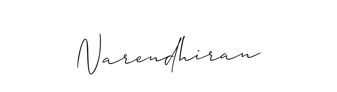 Narendhiran stylish signature style. Best Handwritten Sign (Allison_Script) for my name. Handwritten Signature Collection Ideas for my name Narendhiran. Narendhiran signature style 2 images and pictures png
