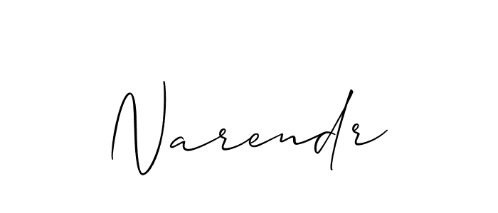 Narendr stylish signature style. Best Handwritten Sign (Allison_Script) for my name. Handwritten Signature Collection Ideas for my name Narendr. Narendr signature style 2 images and pictures png