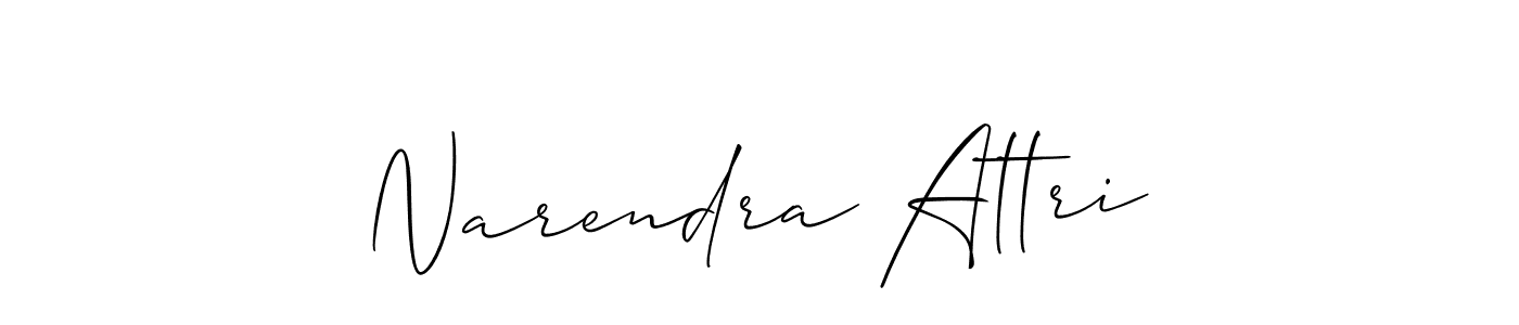 Make a beautiful signature design for name Narendra Attri. Use this online signature maker to create a handwritten signature for free. Narendra Attri signature style 2 images and pictures png