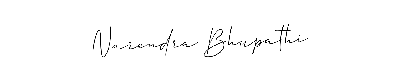 Make a short Narendra Bhupathi signature style. Manage your documents anywhere anytime using Allison_Script. Create and add eSignatures, submit forms, share and send files easily. Narendra Bhupathi signature style 2 images and pictures png