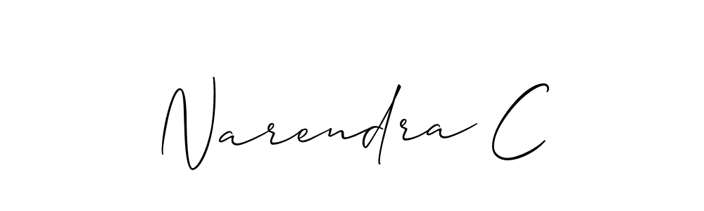 Make a beautiful signature design for name Narendra C. Use this online signature maker to create a handwritten signature for free. Narendra C signature style 2 images and pictures png