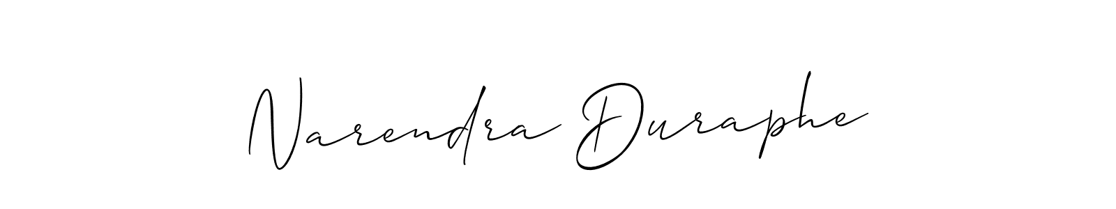 This is the best signature style for the Narendra Duraphe name. Also you like these signature font (Allison_Script). Mix name signature. Narendra Duraphe signature style 2 images and pictures png