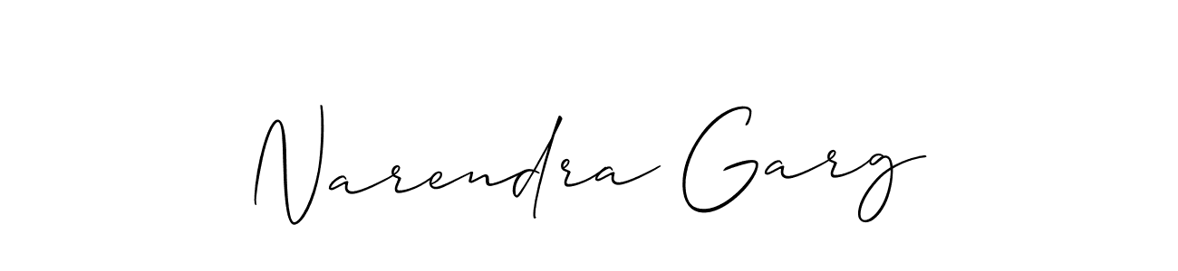 if you are searching for the best signature style for your name Narendra Garg. so please give up your signature search. here we have designed multiple signature styles  using Allison_Script. Narendra Garg signature style 2 images and pictures png