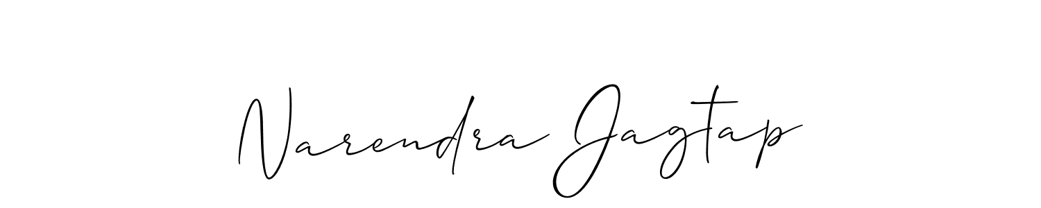 Narendra Jagtap stylish signature style. Best Handwritten Sign (Allison_Script) for my name. Handwritten Signature Collection Ideas for my name Narendra Jagtap. Narendra Jagtap signature style 2 images and pictures png