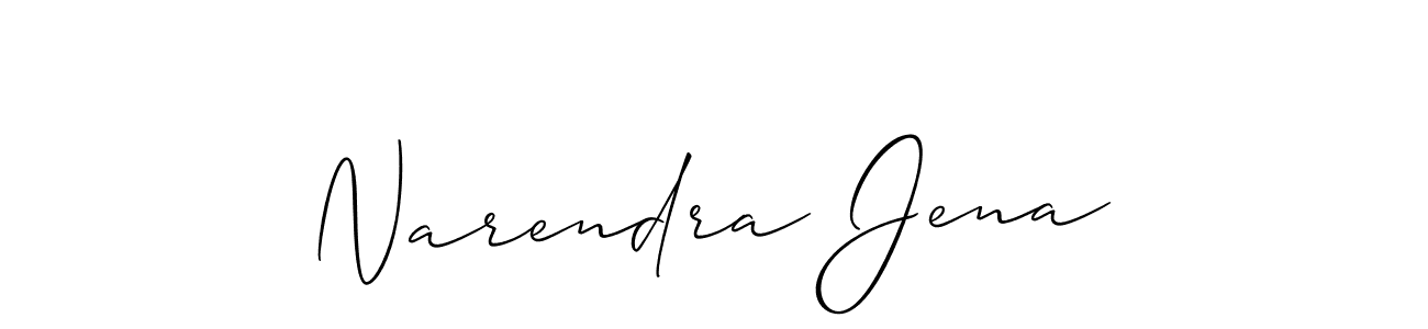 You should practise on your own different ways (Allison_Script) to write your name (Narendra Jena) in signature. don't let someone else do it for you. Narendra Jena signature style 2 images and pictures png