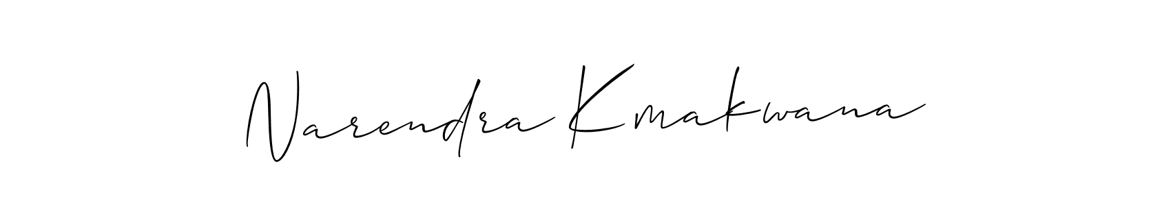 Narendra Kmakwana stylish signature style. Best Handwritten Sign (Allison_Script) for my name. Handwritten Signature Collection Ideas for my name Narendra Kmakwana. Narendra Kmakwana signature style 2 images and pictures png