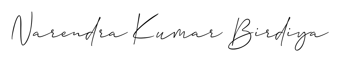 Enhance your business communications with Narendra Kumar Birdiya signature in Allison_Script lettering. Clean, modern, and universally compatible. Narendra Kumar Birdiya signature style 2 images and pictures png