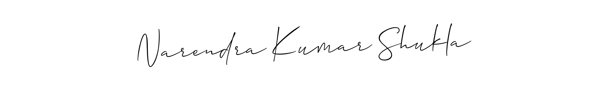 You should practise on your own different ways (Allison_Script) to write your name (Narendra Kumar Shukla) in signature. don't let someone else do it for you. Narendra Kumar Shukla signature style 2 images and pictures png