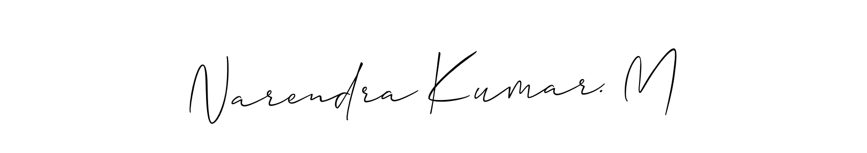 This is the best signature style for the Narendra Kumar. M name. Also you like these signature font (Allison_Script). Mix name signature. Narendra Kumar. M signature style 2 images and pictures png