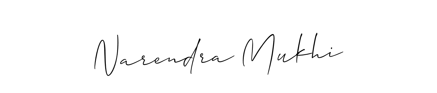 You should practise on your own different ways (Allison_Script) to write your name (Narendra Mukhi) in signature. don't let someone else do it for you. Narendra Mukhi signature style 2 images and pictures png