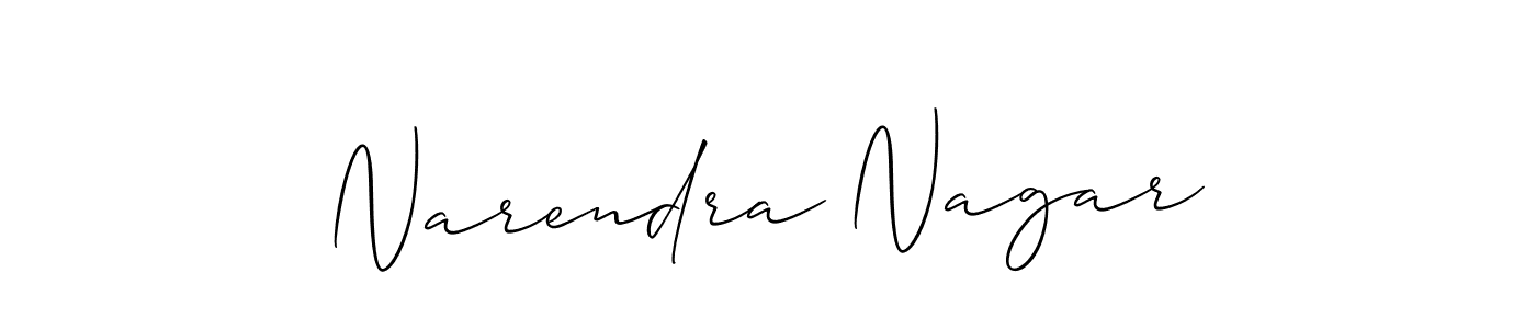 if you are searching for the best signature style for your name Narendra Nagar. so please give up your signature search. here we have designed multiple signature styles  using Allison_Script. Narendra Nagar signature style 2 images and pictures png