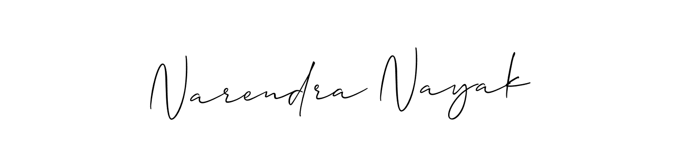 Allison_Script is a professional signature style that is perfect for those who want to add a touch of class to their signature. It is also a great choice for those who want to make their signature more unique. Get Narendra Nayak name to fancy signature for free. Narendra Nayak signature style 2 images and pictures png