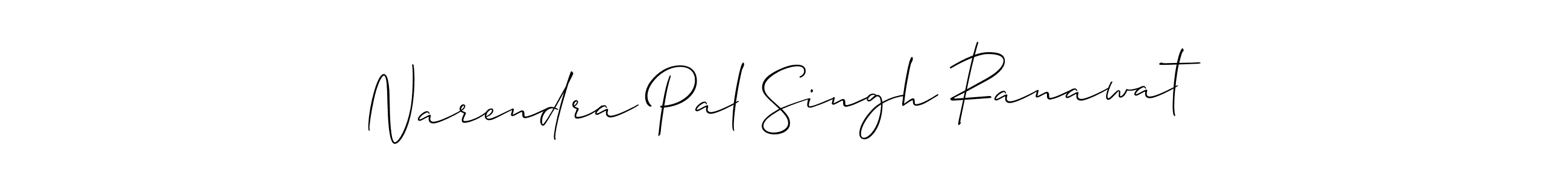 You should practise on your own different ways (Allison_Script) to write your name (Narendra Pal Singh Ranawat) in signature. don't let someone else do it for you. Narendra Pal Singh Ranawat signature style 2 images and pictures png