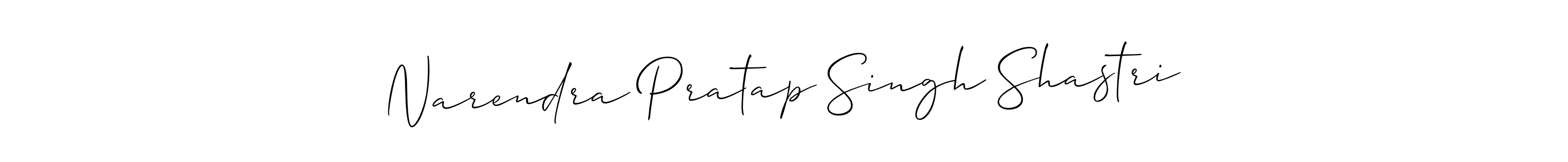 How to Draw Narendra Pratap Singh Shastri signature style? Allison_Script is a latest design signature styles for name Narendra Pratap Singh Shastri. Narendra Pratap Singh Shastri signature style 2 images and pictures png