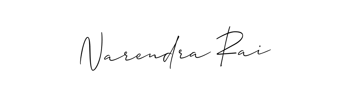 You should practise on your own different ways (Allison_Script) to write your name (Narendra Rai) in signature. don't let someone else do it for you. Narendra Rai signature style 2 images and pictures png