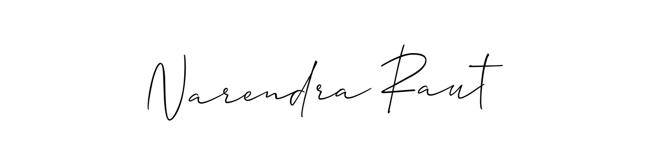 Best and Professional Signature Style for Narendra Raut. Allison_Script Best Signature Style Collection. Narendra Raut signature style 2 images and pictures png