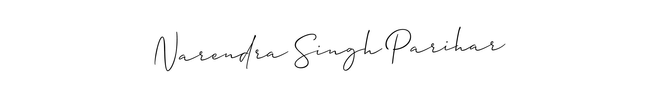 if you are searching for the best signature style for your name Narendra Singh Parihar. so please give up your signature search. here we have designed multiple signature styles  using Allison_Script. Narendra Singh Parihar signature style 2 images and pictures png