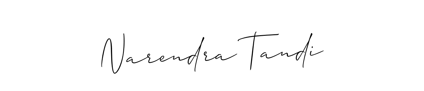 This is the best signature style for the Narendra Tandi name. Also you like these signature font (Allison_Script). Mix name signature. Narendra Tandi signature style 2 images and pictures png