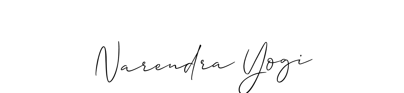 The best way (Allison_Script) to make a short signature is to pick only two or three words in your name. The name Narendra Yogi include a total of six letters. For converting this name. Narendra Yogi signature style 2 images and pictures png
