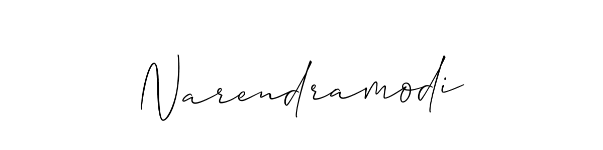 How to Draw Narendramodi signature style? Allison_Script is a latest design signature styles for name Narendramodi. Narendramodi signature style 2 images and pictures png