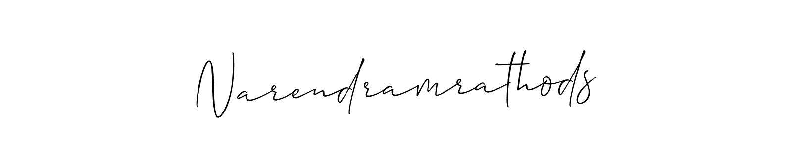 The best way (Allison_Script) to make a short signature is to pick only two or three words in your name. The name Narendramrathods include a total of six letters. For converting this name. Narendramrathods signature style 2 images and pictures png