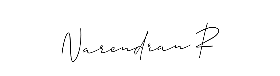 You can use this online signature creator to create a handwritten signature for the name Narendran R. This is the best online autograph maker. Narendran R signature style 2 images and pictures png