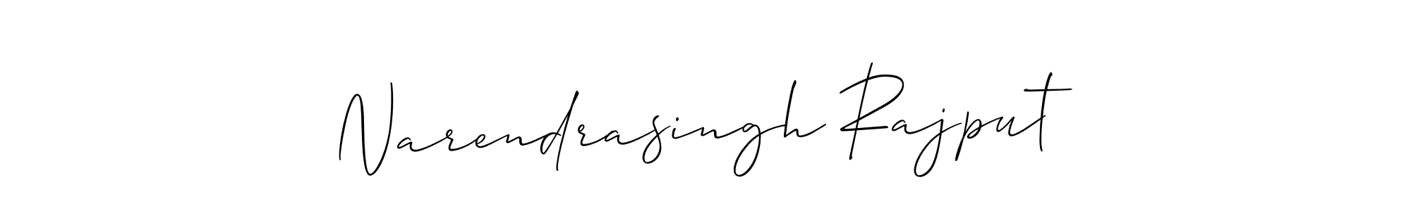 Create a beautiful signature design for name Narendrasingh Rajput. With this signature (Allison_Script) fonts, you can make a handwritten signature for free. Narendrasingh Rajput signature style 2 images and pictures png