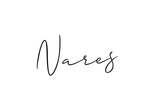 Make a beautiful signature design for name Nares. Use this online signature maker to create a handwritten signature for free. Nares signature style 2 images and pictures png