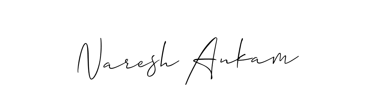 Design your own signature with our free online signature maker. With this signature software, you can create a handwritten (Allison_Script) signature for name Naresh Ankam. Naresh Ankam signature style 2 images and pictures png