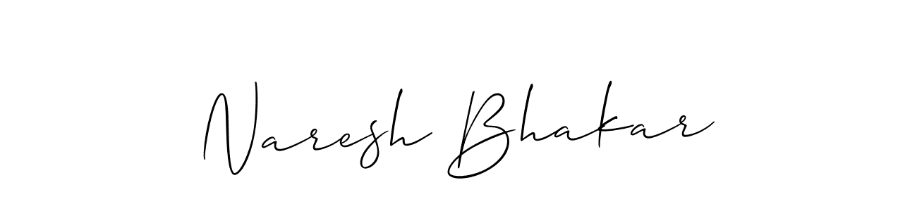 Make a beautiful signature design for name Naresh Bhakar. Use this online signature maker to create a handwritten signature for free. Naresh Bhakar signature style 2 images and pictures png