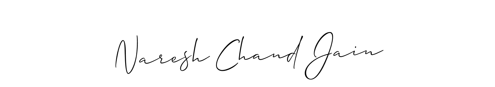 Also we have Naresh Chand Jain name is the best signature style. Create professional handwritten signature collection using Allison_Script autograph style. Naresh Chand Jain signature style 2 images and pictures png