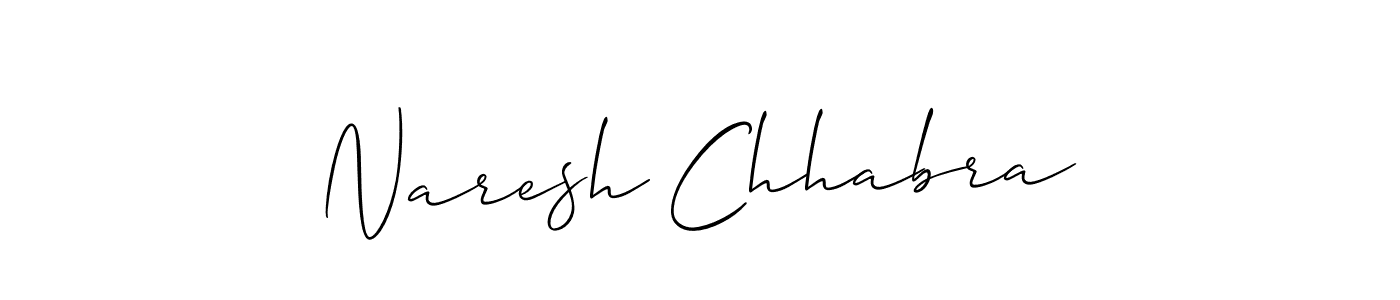 Make a short Naresh Chhabra signature style. Manage your documents anywhere anytime using Allison_Script. Create and add eSignatures, submit forms, share and send files easily. Naresh Chhabra signature style 2 images and pictures png