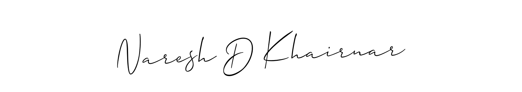 You should practise on your own different ways (Allison_Script) to write your name (Naresh D Khairnar) in signature. don't let someone else do it for you. Naresh D Khairnar signature style 2 images and pictures png